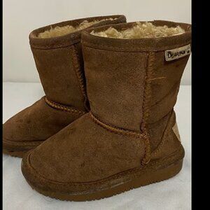 BearPaw Toddlers Kids Girls Ugg Style Tall Ankle Winter Boots Shoes Sz 8